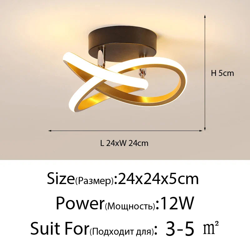 DecorBites™ LED Ceiling Lights: Modern Illumination for Home Living Room Bedroom Aisle Balcony