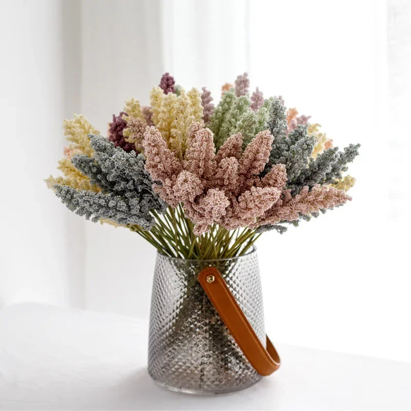 DecorBites™ Lavender Artificial Flower Bundle for Wall Decor and DIY Vases Bouquet