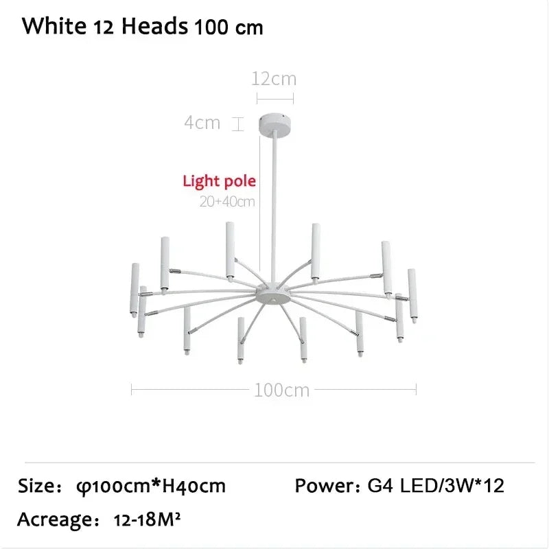 DecorBites™ LED Ceiling Chandelier Nordic Living Dining Room Bedroom Lighting Fixture
