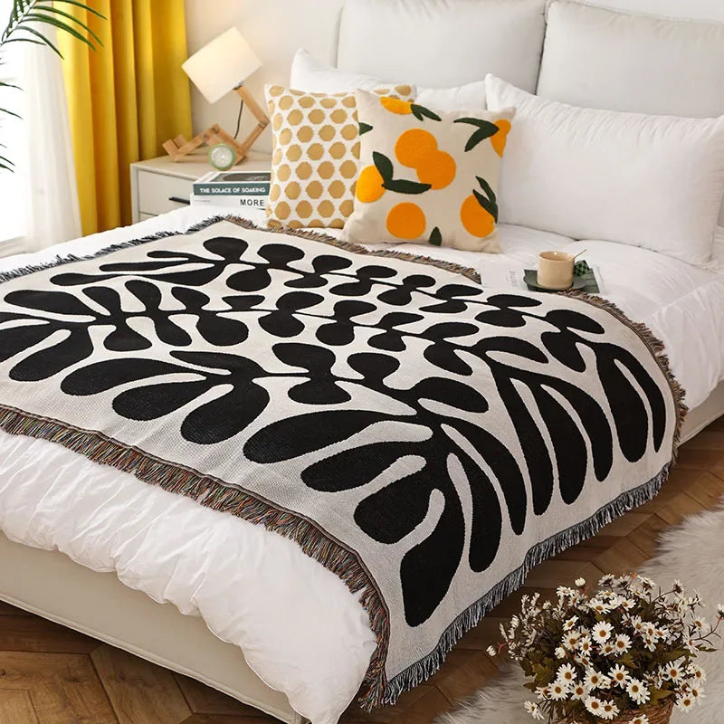 DecorBites™ Knitted Nordic Outdoor Sofa Blanket - Home Decor Aesthetics & Camping Picnic Mat