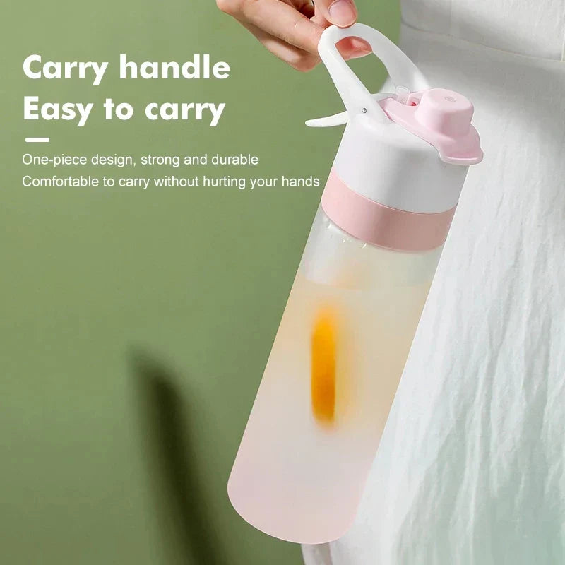 DecorBites™ Girls 700ml Spray Water Bottle for Outdoor Sports Fitness & Travel