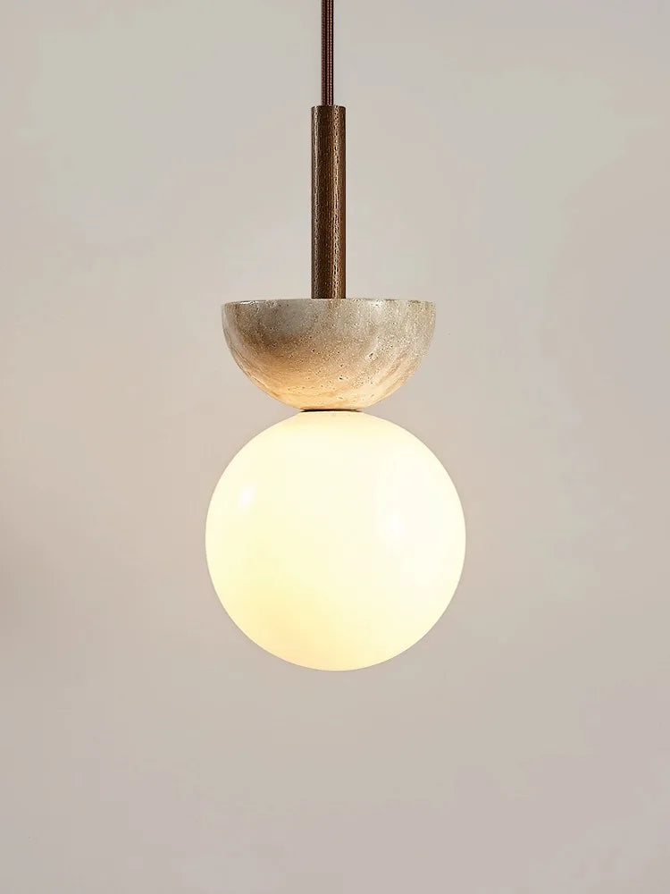 DecorBites™ Cream Style Nordic LED Pendant Lamp for Bedroom, Small Chandelier, Room Lighting