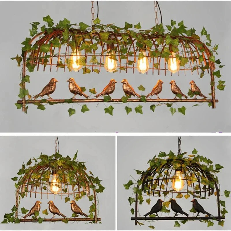 DecorBites™ Birdcage Pendant Lights for Chic Decor - Garland Hanging Lamps