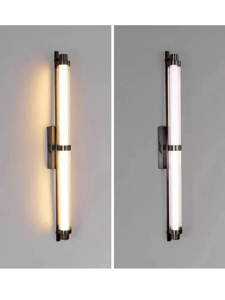 DecorBites™ LED Glass Wall Lamp for Living Room Bedroom Café Restaurant, Minimalist Postmodern Design