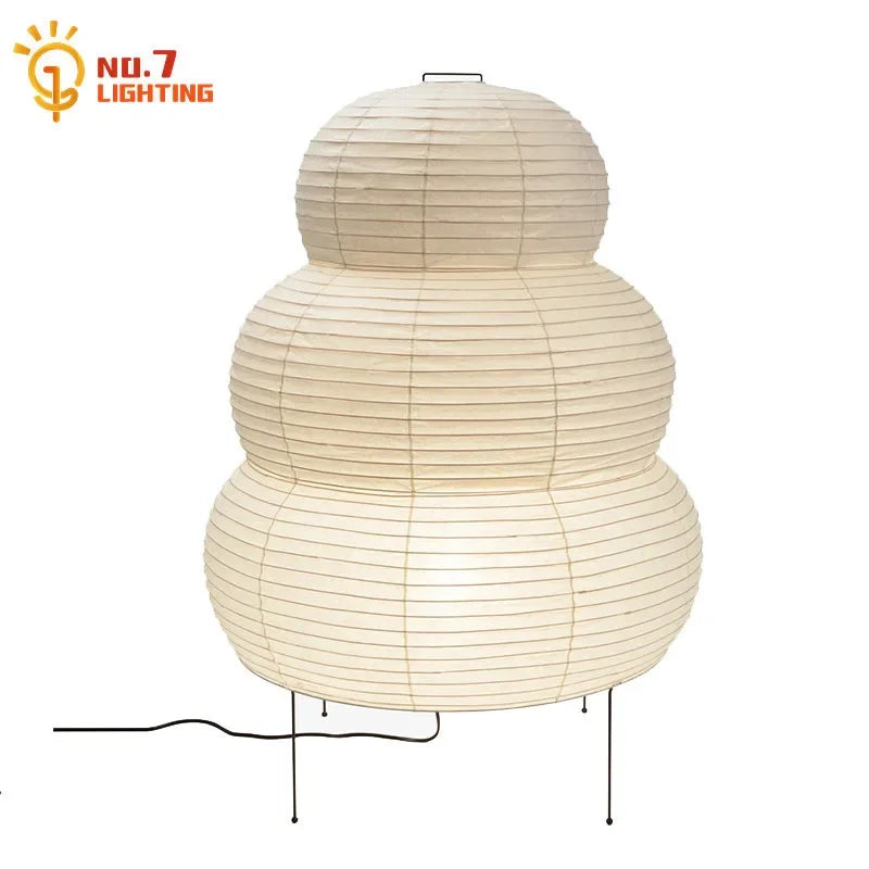 DecorBites™ Akari Noguchi Wabi-sabi LED Floor Lamp for Living Room Decor