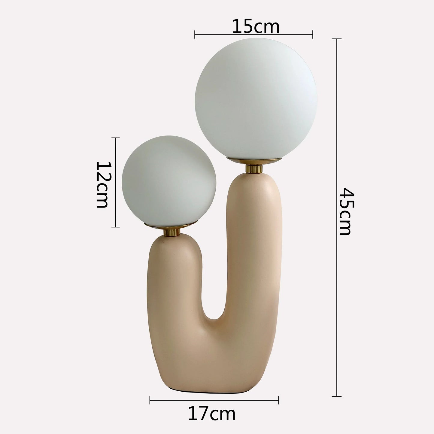 DecorBites™ Glass Ball Table Lamp: Green Pink Resin Nordic Cute Bedroom Living Room Decor