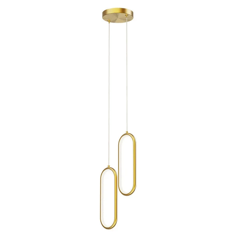 DecorBites™ Aluminium LED Chandelier for Minimalist Restaurant, Bar, and Living Spaces