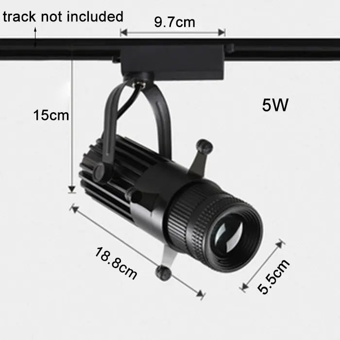 DecorBites™ Adjustable LED Track Spotlights for Art Gallery Church Museum, Square Shape