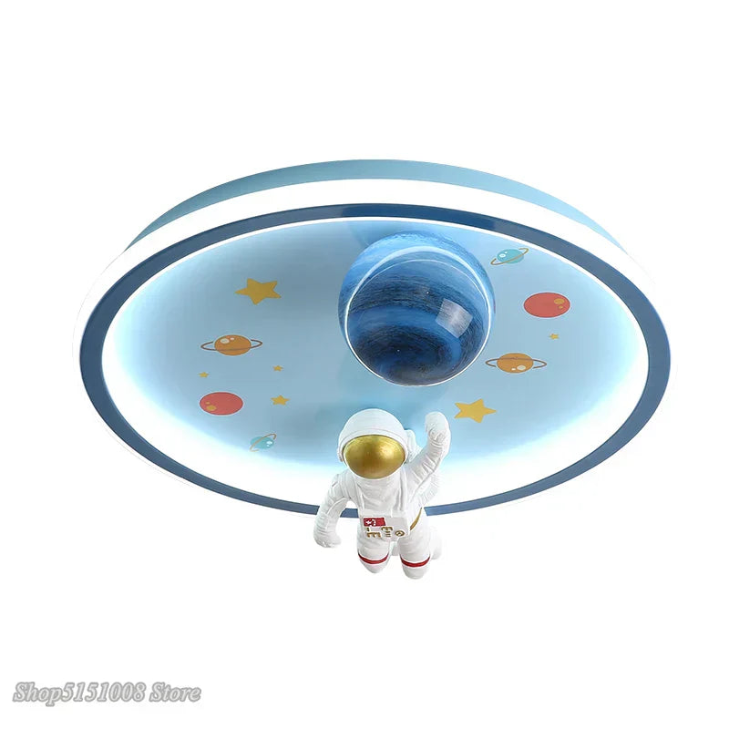 DecorBites™ Astronaut LED Ceiling Lights: Nordic Style for Kids' Room, Study, Restaurant Decor