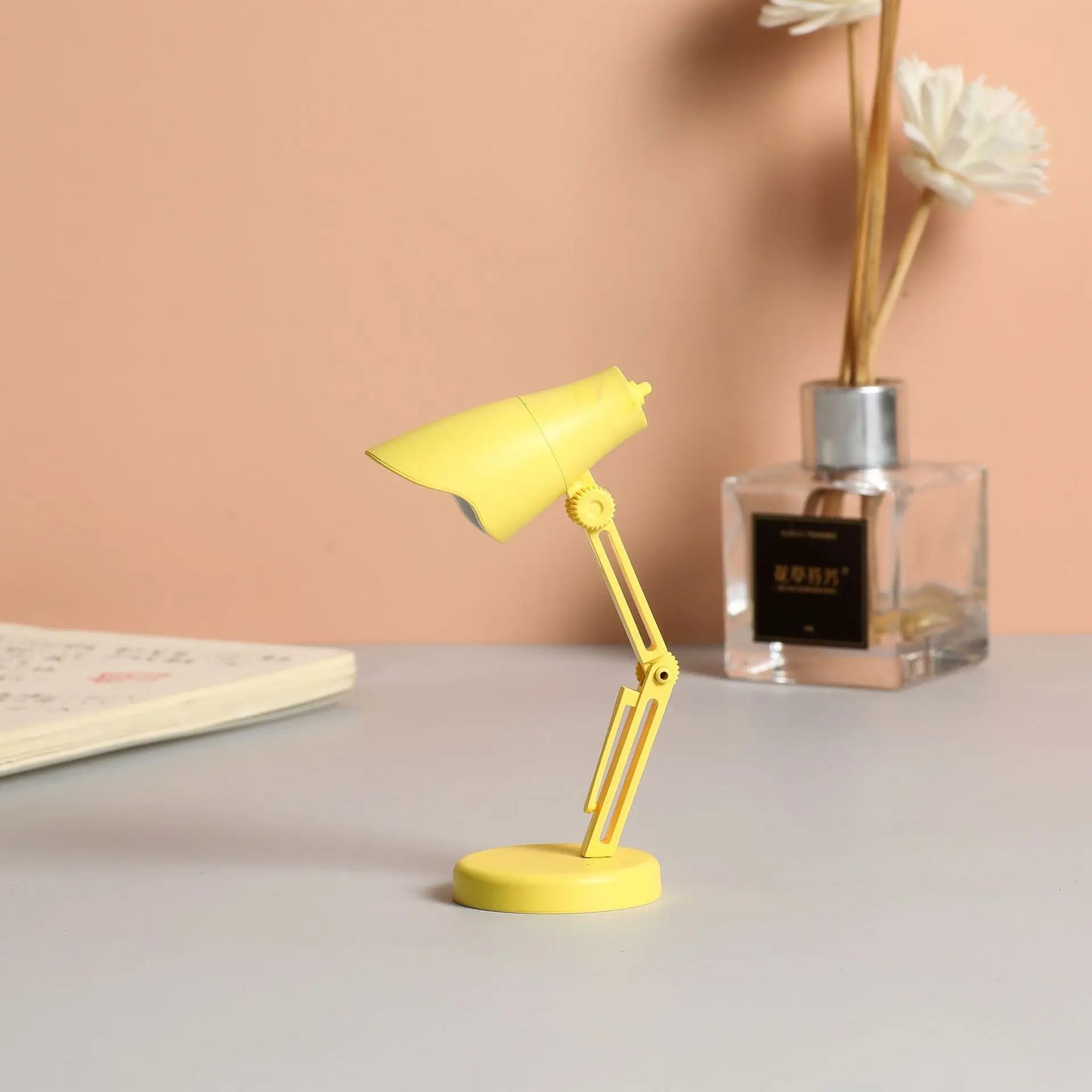 DecorBites™ LED Mini Desk Lamp with Clip, Foldable Design, Magnetic Base, Eye Protection, for Bedroom & Study