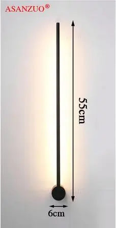 DecorBites™ Black Gold Aluminum LED Wall Sconce, Modern Home Decor for Living Room, Bedroom
