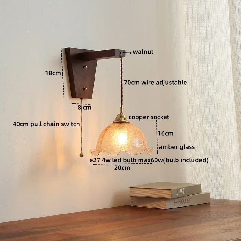 DecorBites™ LED Glass Sconce Wall Lamp Nordic Stair Light Fixtures