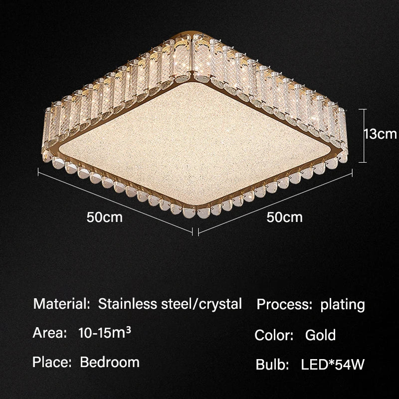 DecorBites™ Crystal LED Ceiling Lights for Modern Home Decor Lighting