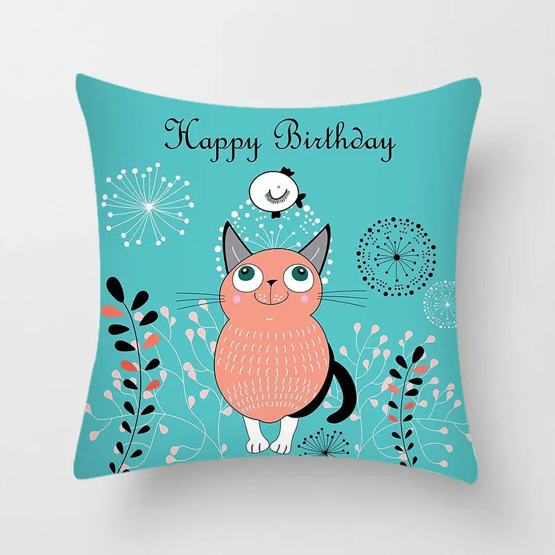 DecorBites™ Hello Cat Pillow Cover - Modern Design for Home Decor - Cute & Cozy