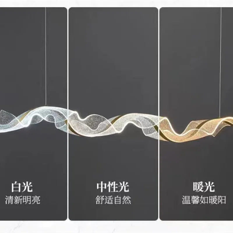 DecorBites™ Acrylic LED Pendant Lights for Dining Living Room Kitchen Chandelier