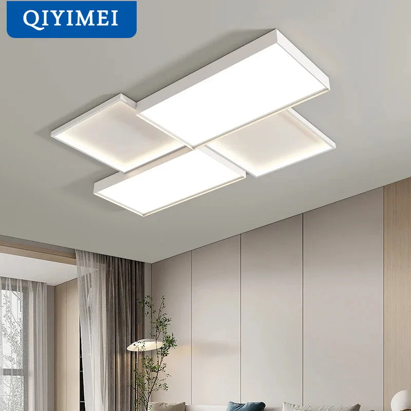 DecorBites™ Elegant Chandelier Lights for Home Decor, White & Black Fixtures for Dining Room, Bedroom & Kitchen