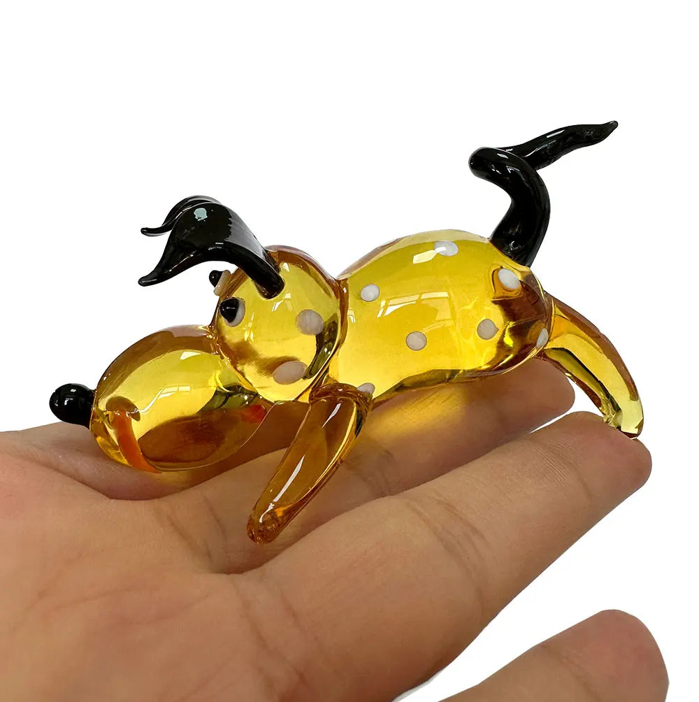 DecorBites™ Crystal Cartoon Puppy Figurine Table Decor - Girl's Favorite Xmas Gift