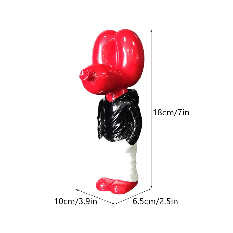 DecorBites™ 7" Resin Balloon Dog Statue Jeff Junior Figurine Home Decor Accessory