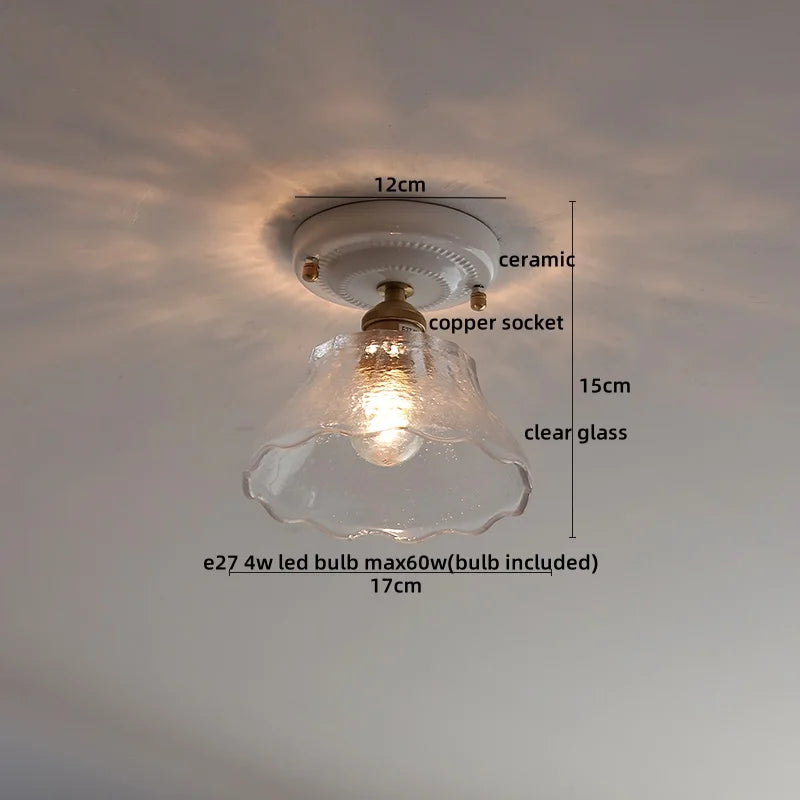 DecorBites™ Ceramic LED Ceiling Light for Modern Home Decor & Lighting