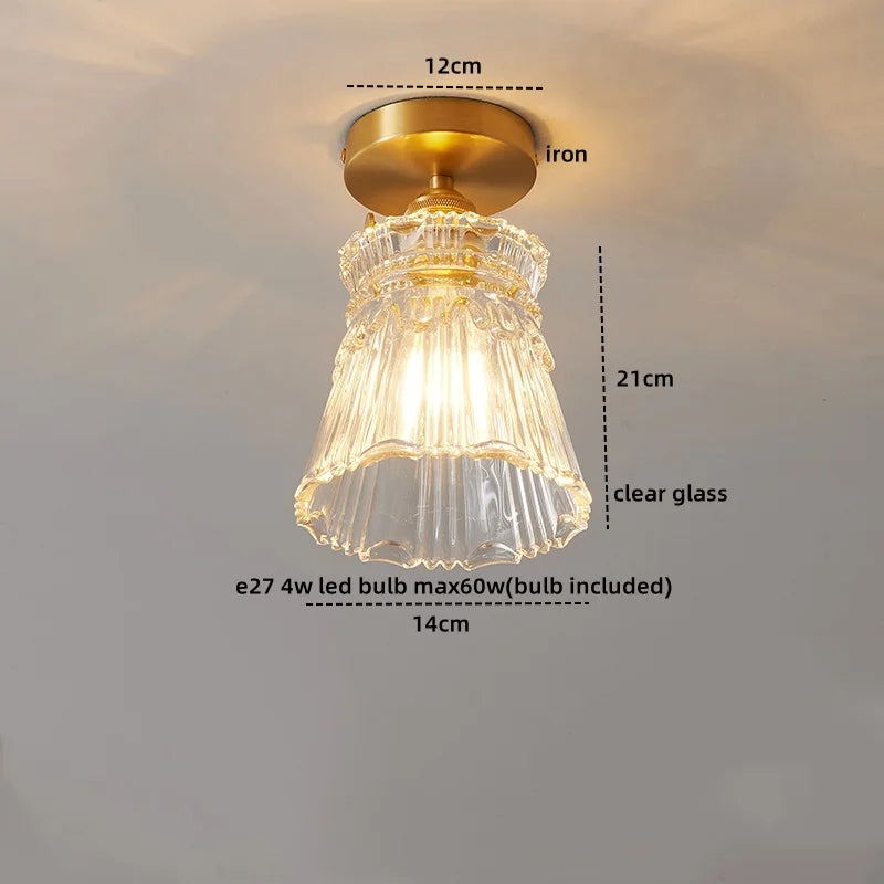 DecorBites™ LED Glass Ceiling Lamp for Interior Decor