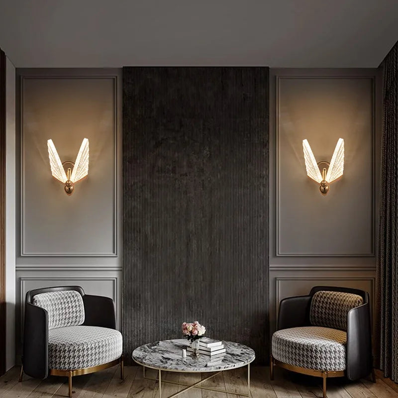 DecorBites™ LED Butterfly Wall Lights for Bedroom Living Room Decor, Indoor Sconce Lamp
