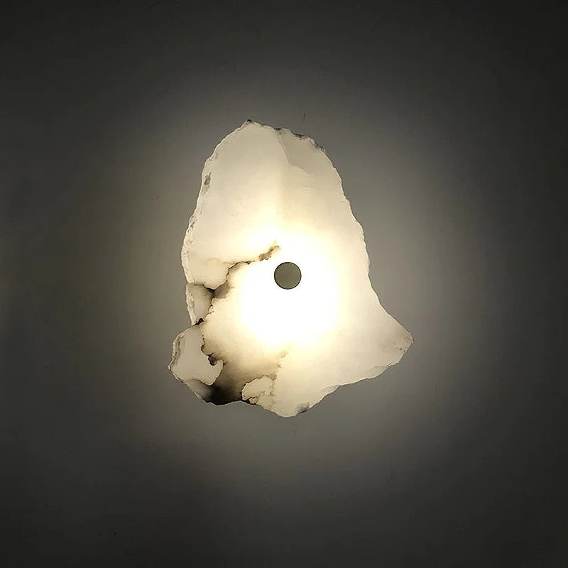 DecorBites™ Brass Marble Wall Lamp: Luxury Sconce for Bedroom Living Dining Room Decor
