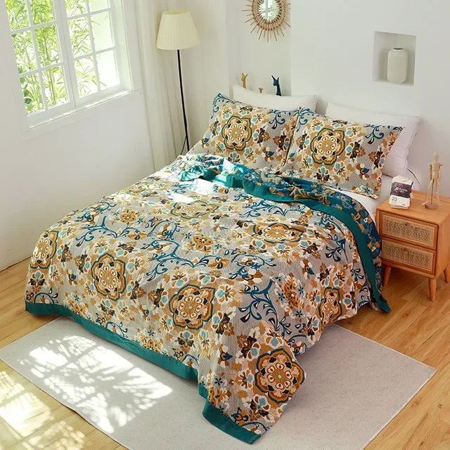 DecorBites™ Cotton Leisure Blanket: Luxury Soft Blanket for Summer, Single/Double Bedspread, Sofa Towel - Nordic Home Decor