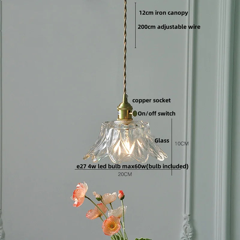 DecorBites™ Ice Cube Glass LED Pendant Light Modern Home Decor Hanging Lamp