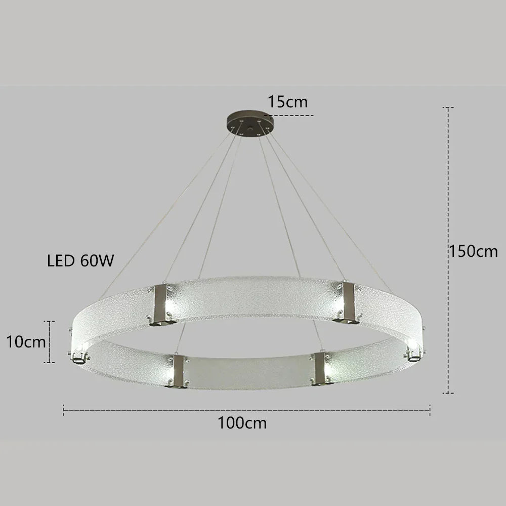 DecorBites™ Gold LED Chandelier for Luxe Living Room Lighting