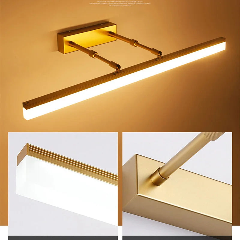 DecorBites™ LED Mirror Light Wall Lamp, Modern Bathroom Lighting, 60cm 80cm