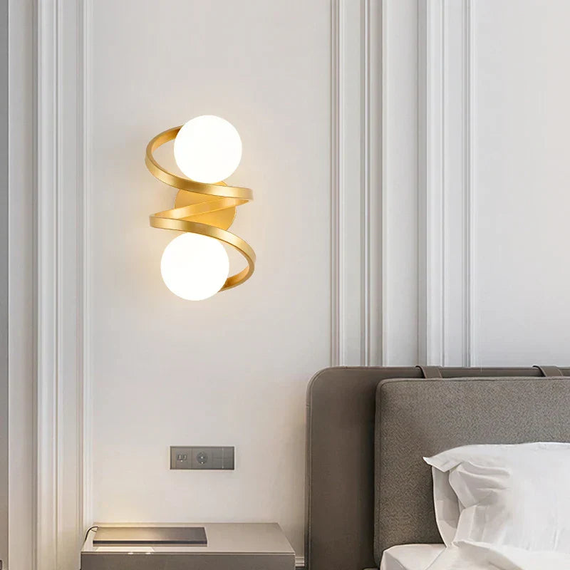 DecorBites™ Black Copper LED Wall Lights for Bedroom - Nordic Wall Sconce Decro