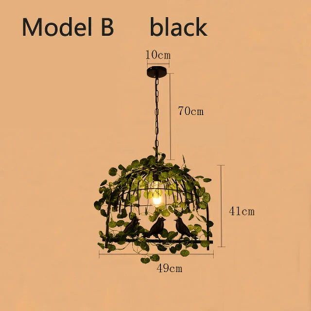 DecorBites™ Birdcage Pendant Lights for Chic Decor - Garland Hanging Lamps