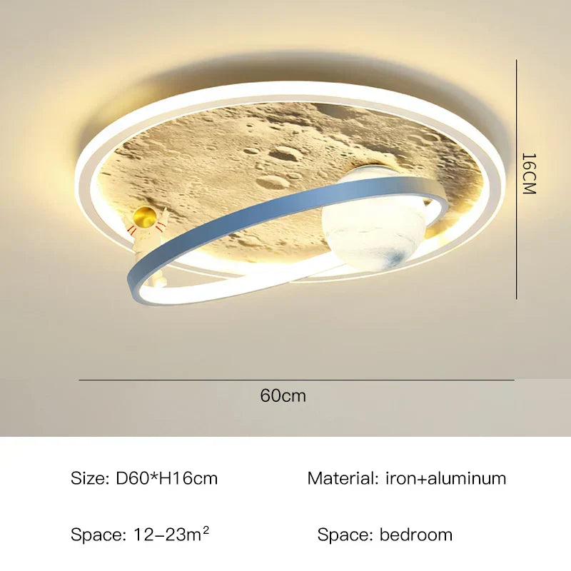 DecorBites™ Astronaut LED Chandelier: Remote Control Kids Ceiling Pendant Light for Bedroom & Nursery