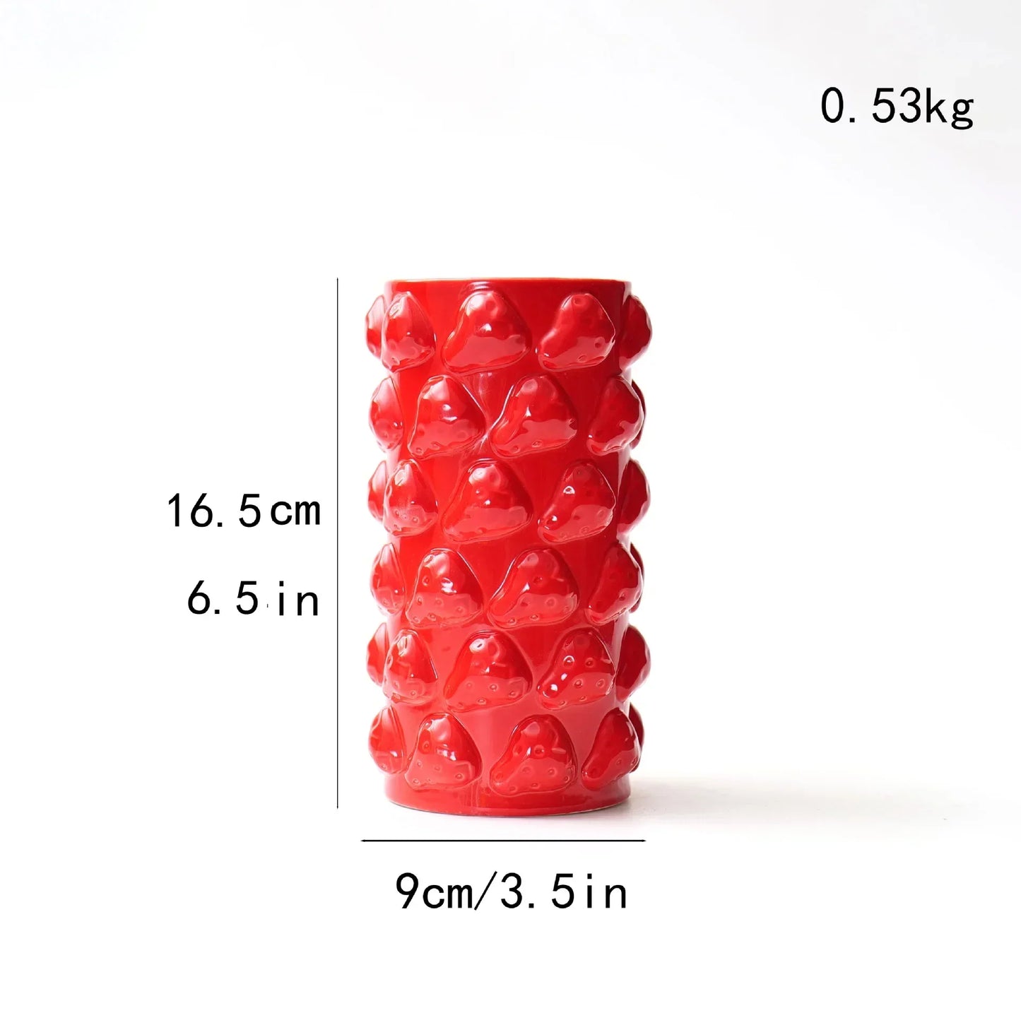 DecorBites™ Fruit Relief Vase Creative Cartoon Ceramic Ornament Floral Arrangement Accessories