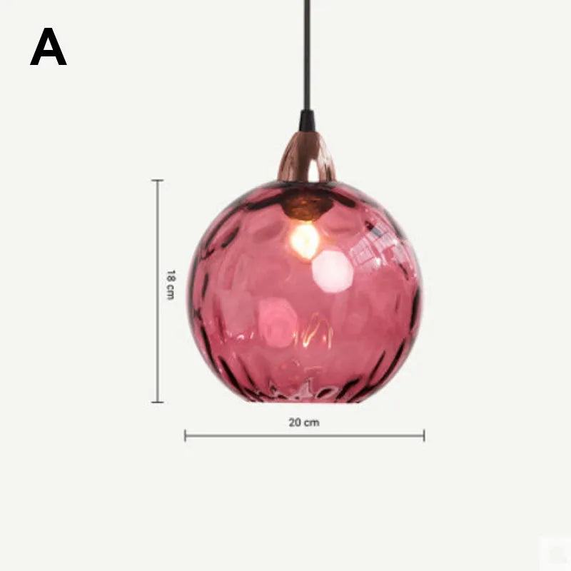 DecorBites™ Glass Ball Lustre Pendant Lights - Modern Kitchen Hanging Fixture