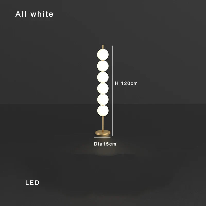 DecorBites™ Brass Floor Lamp for Living Room & Bedside Decor