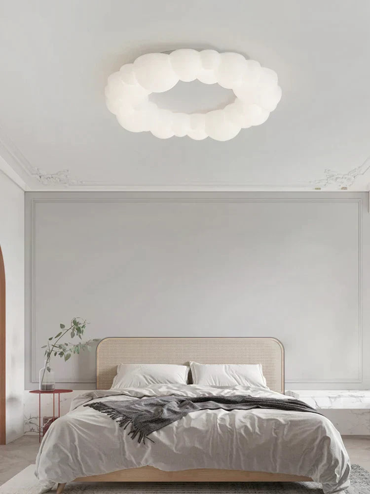 DecorBites™ Cloud Living Room Ceiling Lamp Bedroom Light Simple Restaurant Designer Atmospheric Cream Wind