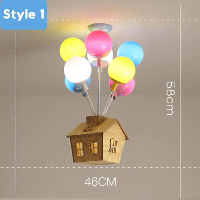 DecorBites™ Balloon Ceiling Chandelier for Kids Room, Bedroom, Living Room, Nursery - Indoor Art Decor
