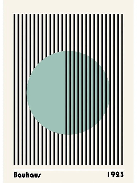 DecorBites™ Modern Black & White Exhibition Canvas Print