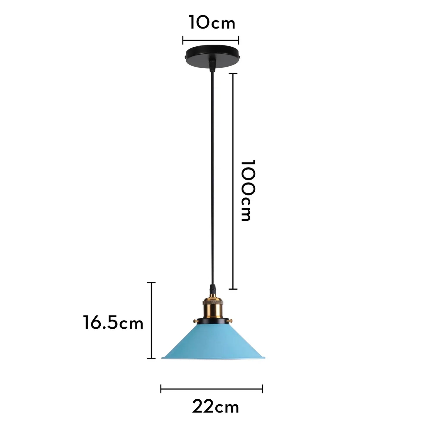 DecorBites™ Blue Nordic Pendant Lights E27 Modern Hanging Lamps for Living Dining Kitchen