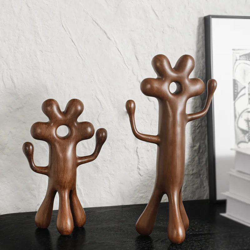 DecorBites™ Abstract Flower Man Alien Sculpture Home Decor Figurine