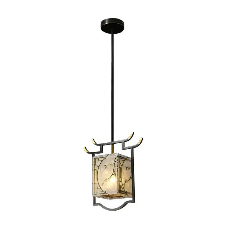 DecorBites™ Chinese-Style Copper Decorative Hall Bedroom Bedside Balcony Bar