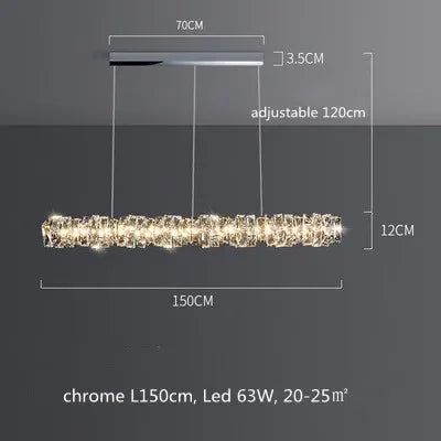 DecorBites™ Crystal LED Pendant Lights | Dimmable Ring Hanging Lamp | Modern Luxury Decor Fixtures