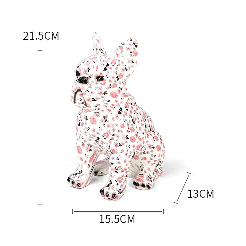 DecorBites™ Bulldog Punk Art Resin Sculpture Decor Ornaments Aesthetic Room Furnishings