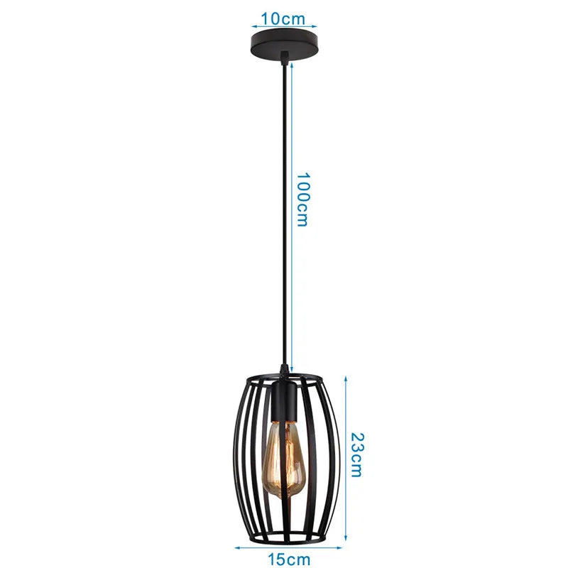 DecorBites™ Industrial Metal Ball Pendant Light for Bedroom Kitchen Island
