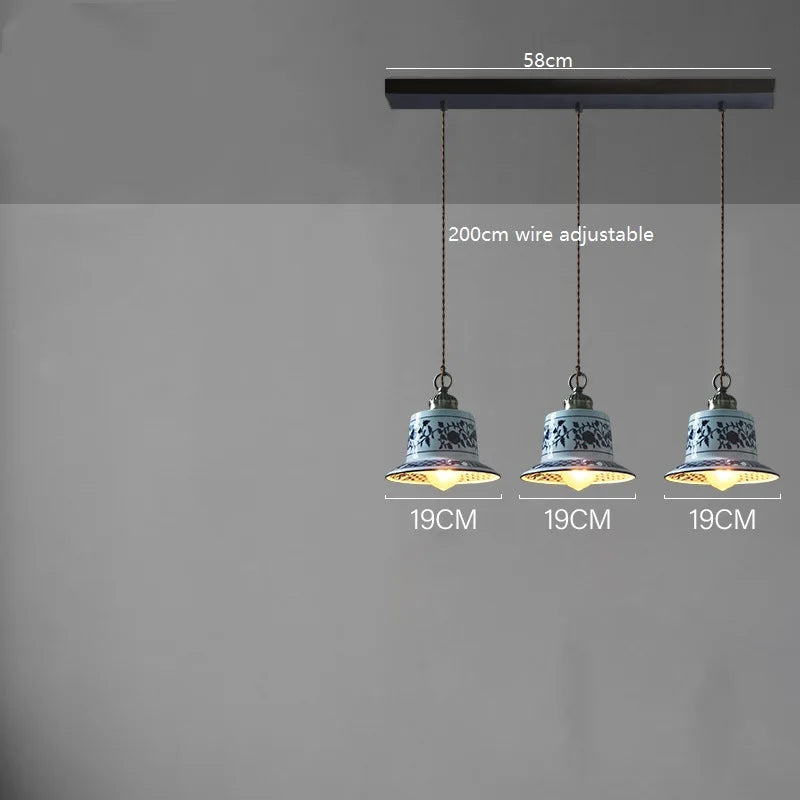 DecorBites™ Ceramic LED Pendant Lamp: Modern Simple Indoor Decor Lighting for Home & Restaurant