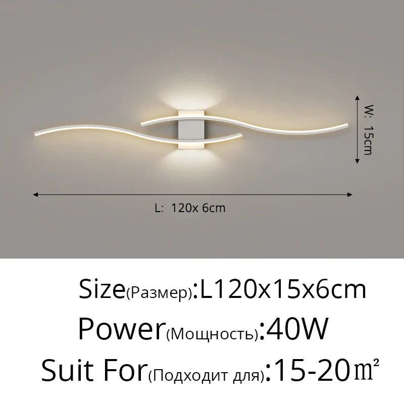 DecorBites™ LED Wall Lamp: Modern Long Strip Design for Aisle, Bedroom, Closets - Indoor Sconces Lighting