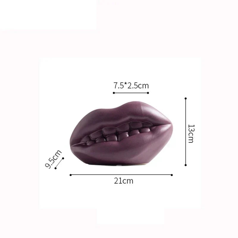 DecorBites™ Ceramic Vase with Ear, Eyes, and Mouth Design for Table Decoration