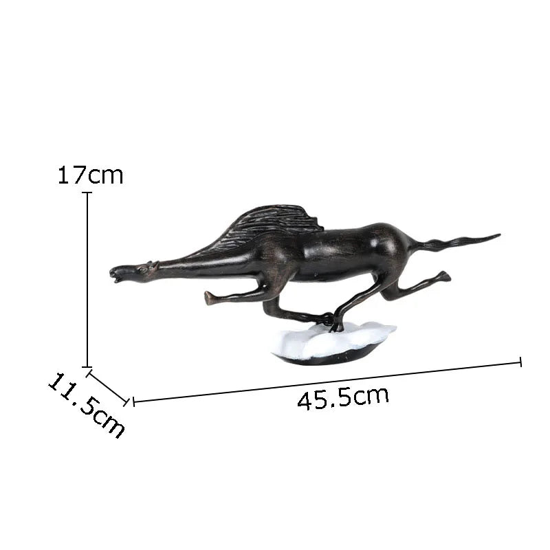 DecorBites™ Bull Statue: Abstract Cast Iron Cattle Sculpture for Modern Home Decor