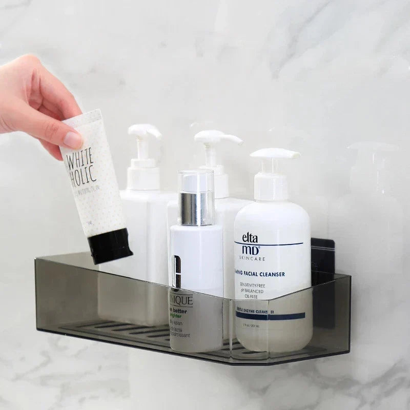 DecorBites™ Bathroom Shelves Wall Mounted Shower Organizer Basket Storage Rack